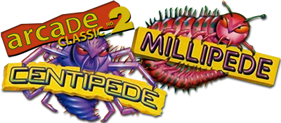 Arcade Classic 2: Centipede and Millipede logo for GameBoy